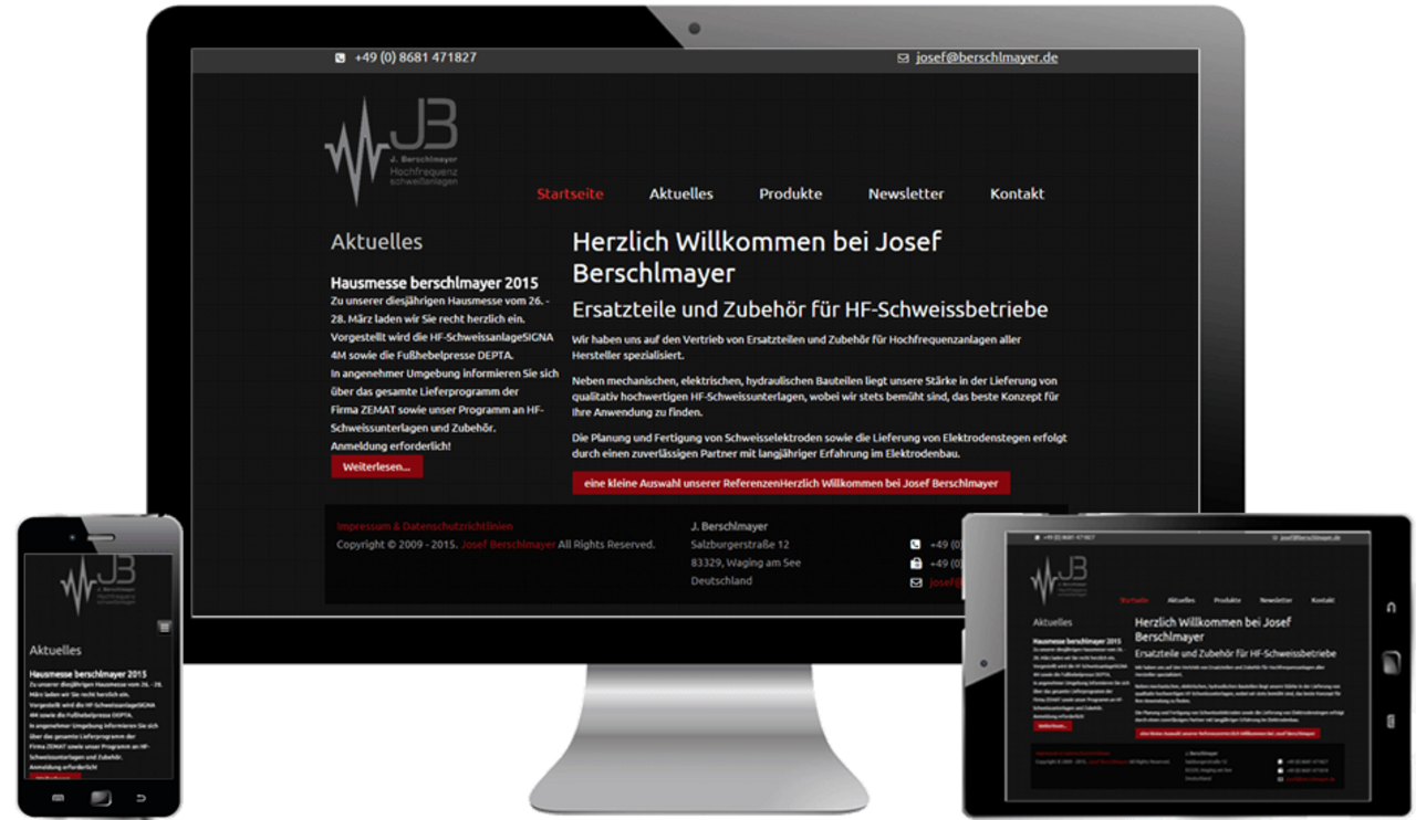 Website der Firma Berschlmayer